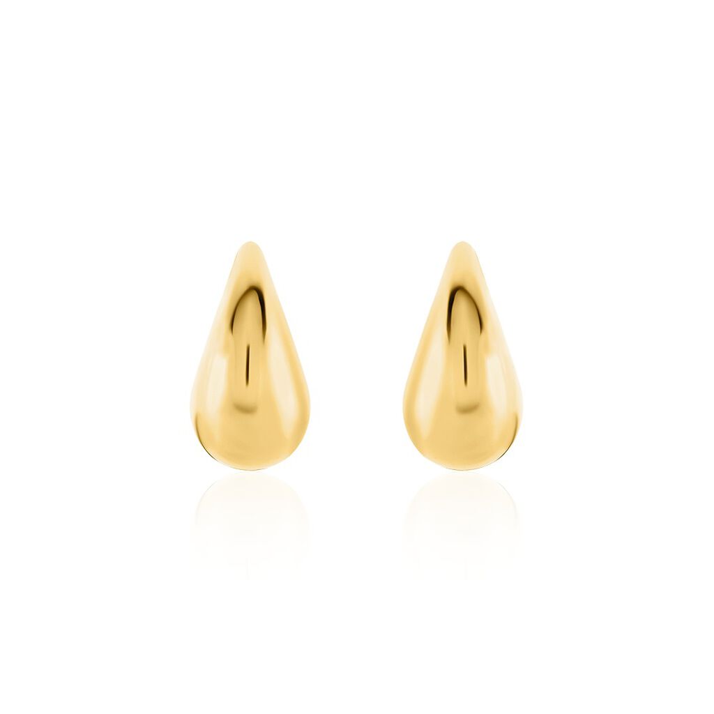 Boucles D'oreilles Puces Xenia Acier Jaune - Boucles d'oreilles fantaisie Femme | Histoire d’Or