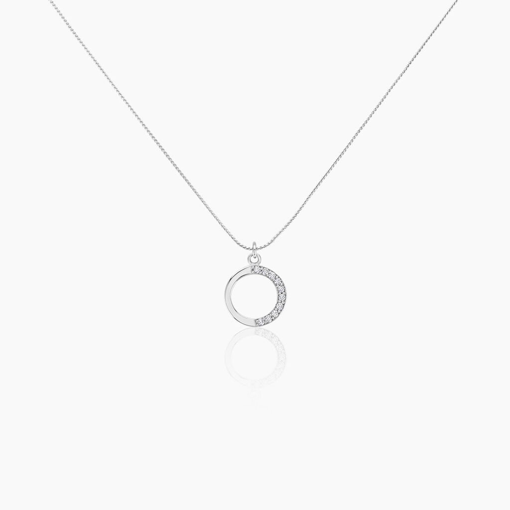 Collier Kéa Argent Blanc Oxyde De Zirconium - Colliers fantaisie Femme | Histoire d’Or