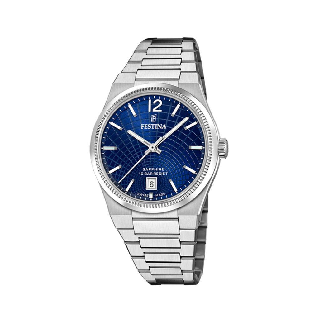 Montre Festina Swiss Made Bleu - Montres suisses Femme | Histoire d’Or