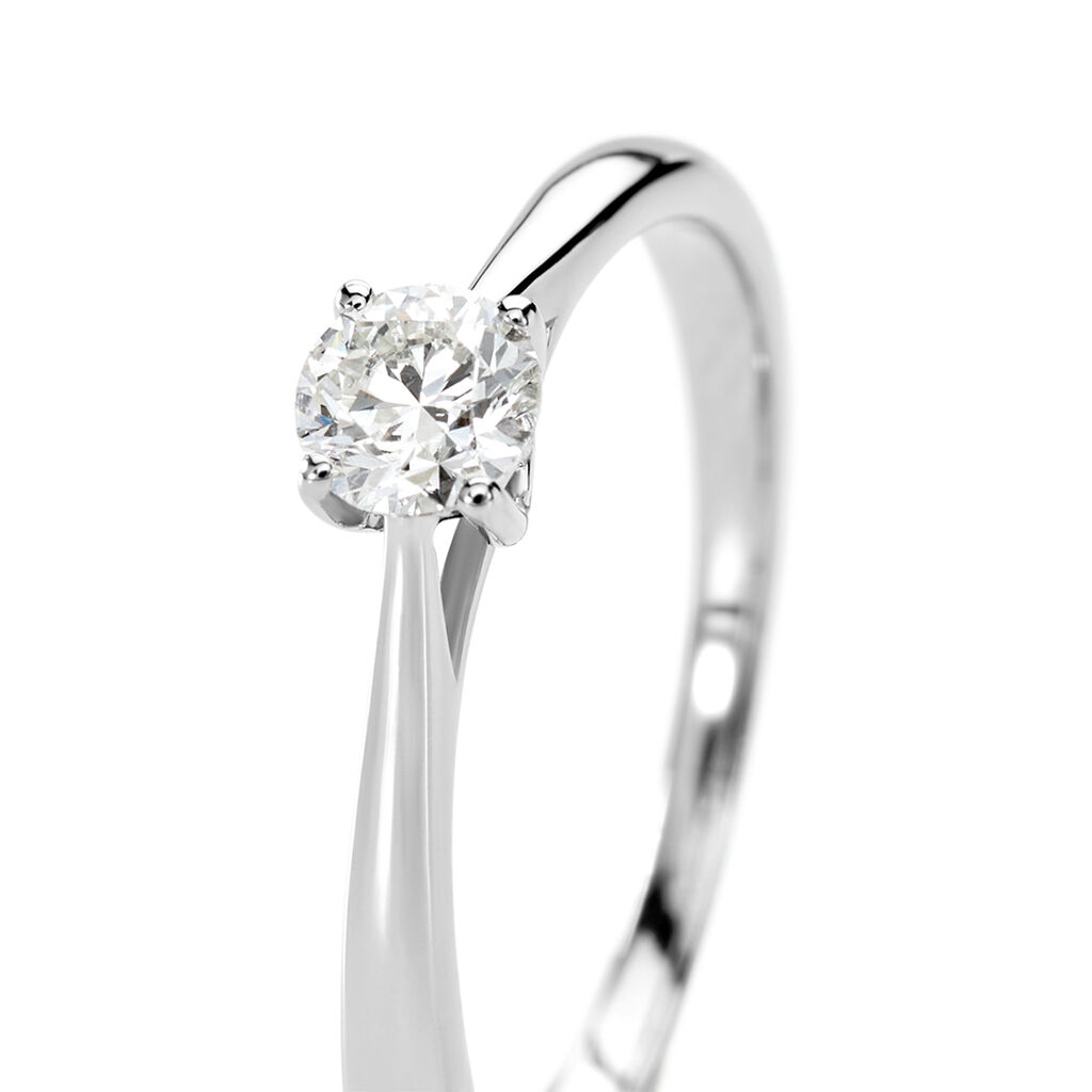 Bague Solitaire Aphrodite Platine Blanc Diamant - Bagues solitaires Femme | Histoire d’Or