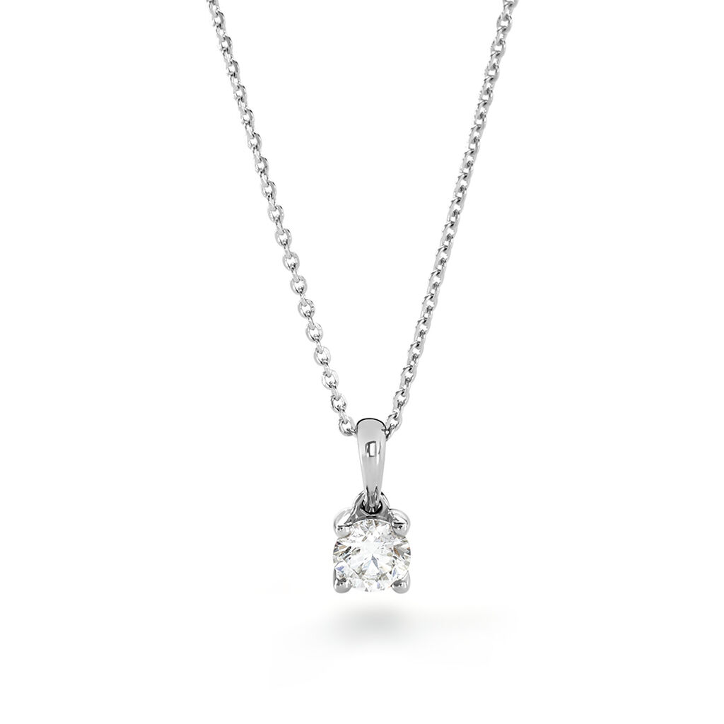 Collier Aphrodite Platine Blanc Diamant - Pendentifs Femme | Histoire d’Or