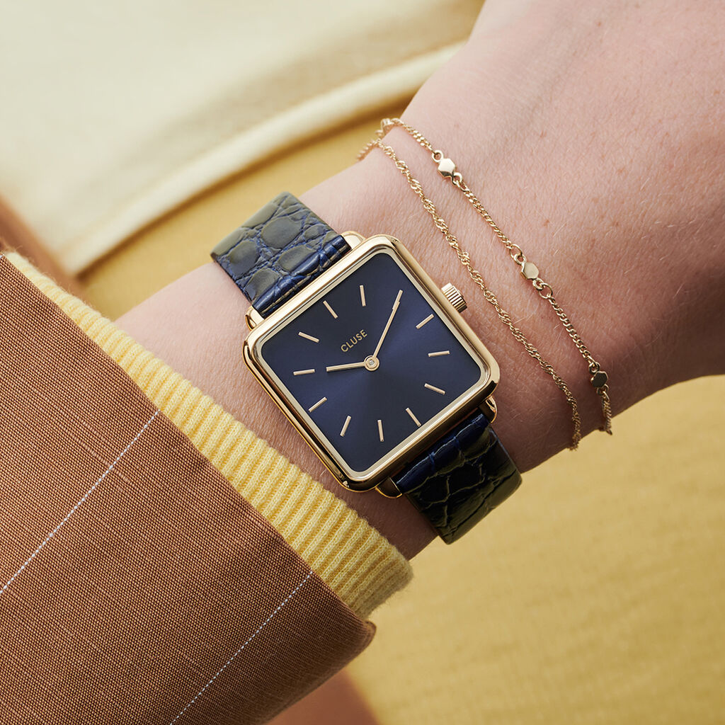 Montre Cluse La Tetragone Bleu - Montres Femme | Histoire d’Or