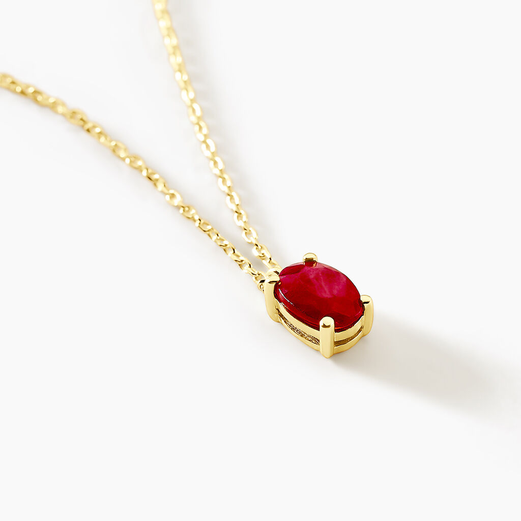Collier Ovale Or Jaune Rubis - Colliers Femme | Histoire d’Or