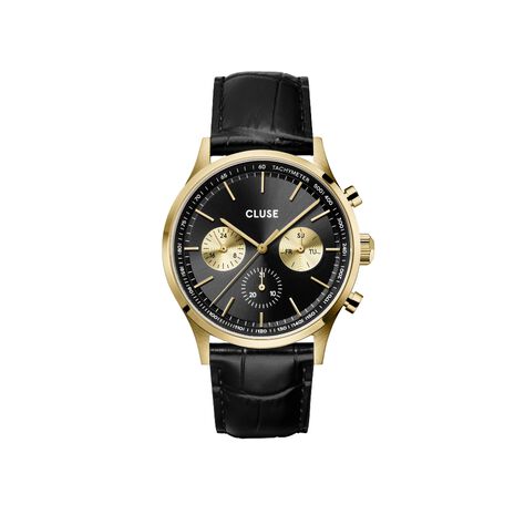 Montre Cluse Antheor Multifonction Noir - Montres Homme | Histoire d’Or