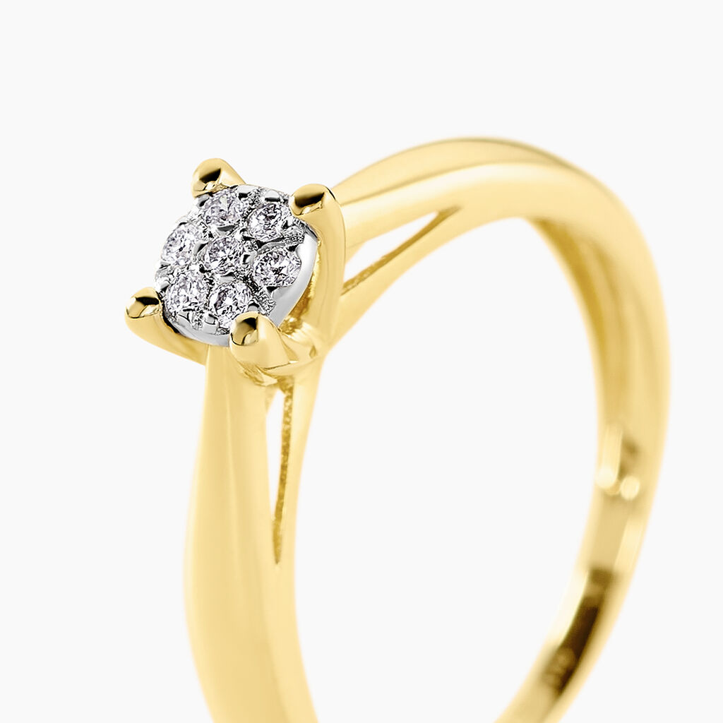 Bague Solitaire Artemis Or Jaune Diamant - Bagues solitaires Femme | Histoire d’Or