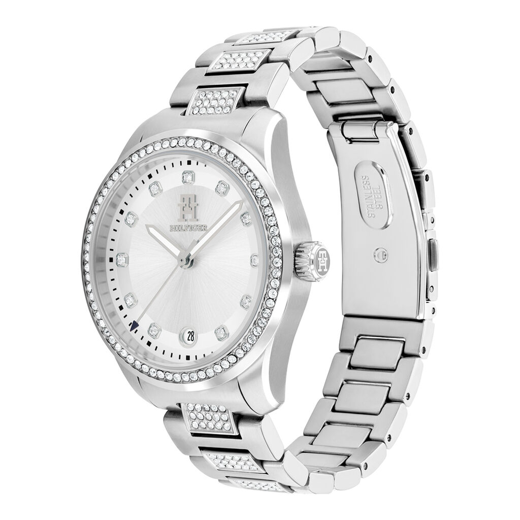 Montre Tommy Hilfiger Th85 Crystals Blanc - Montres Femme | Histoire d’Or