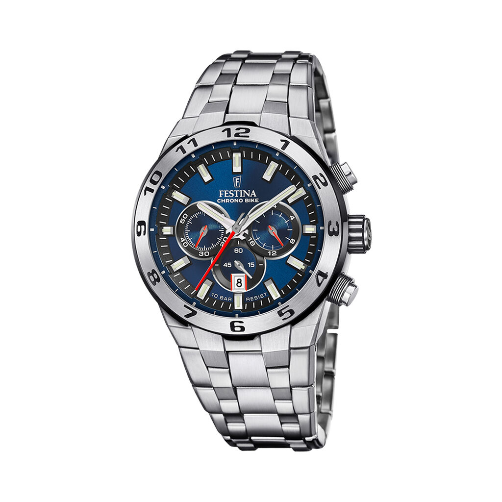 Montre Festina Chrono Bike Bleu - Montres Homme | Histoire d’Or