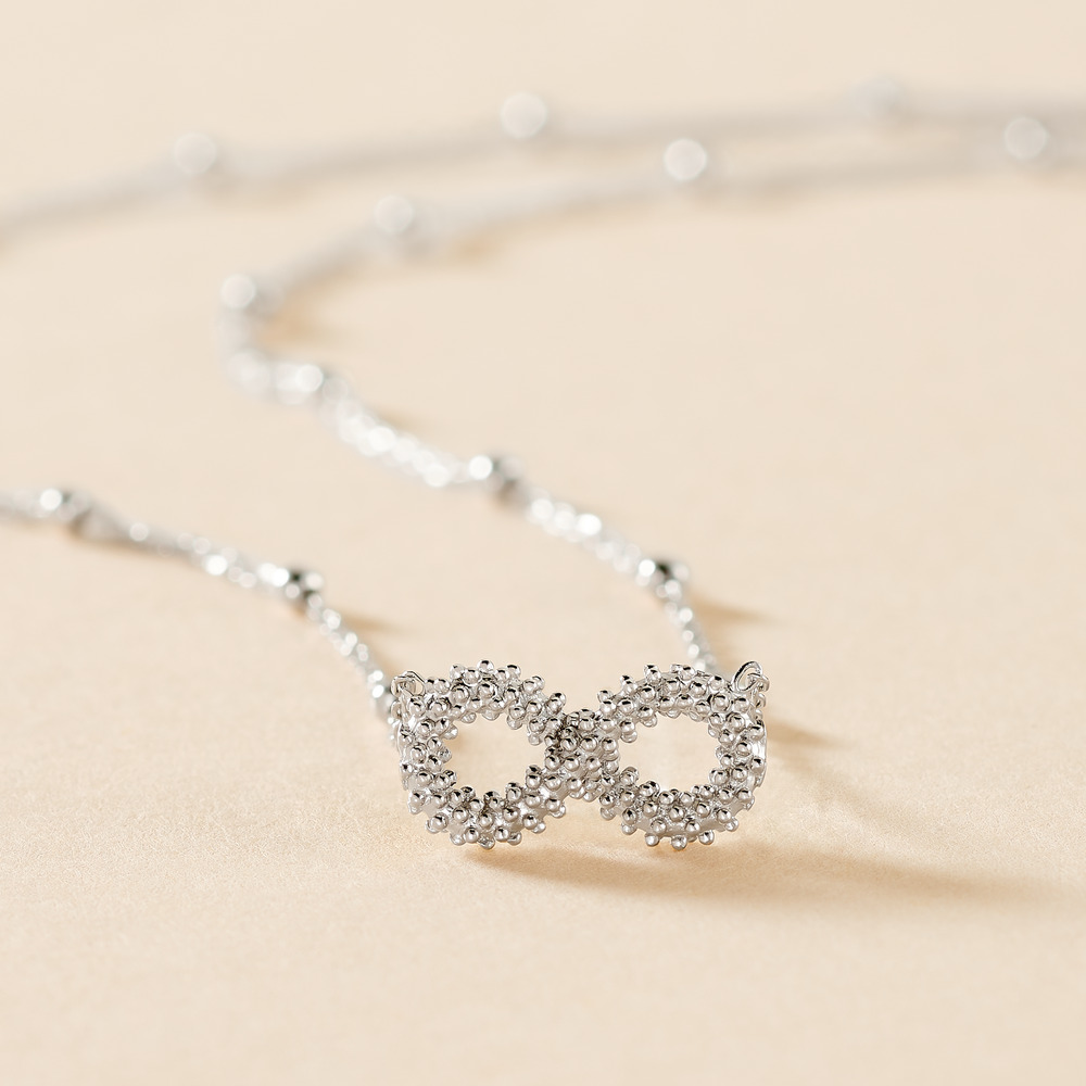 Collier Aella Argent Blanc - Colliers fantaisie Femme | Histoire d’Or